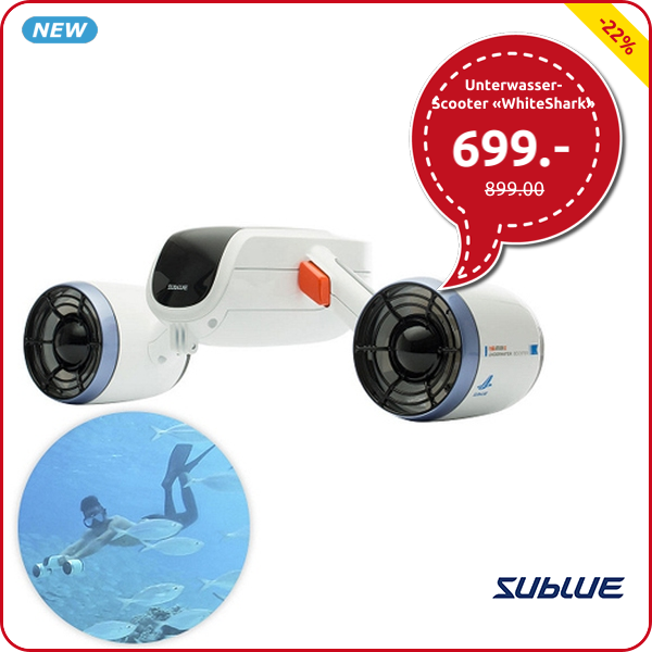 Sublue Unterwasser-Scooter «WhiteShark»