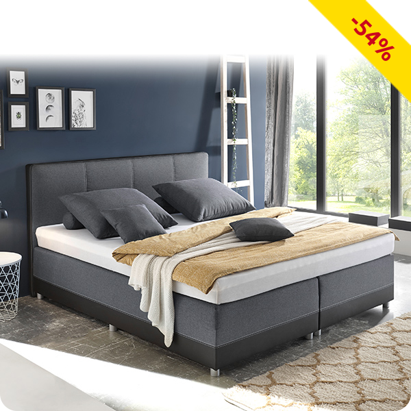 Boxspringbett «Luna», 160 x 200 cm