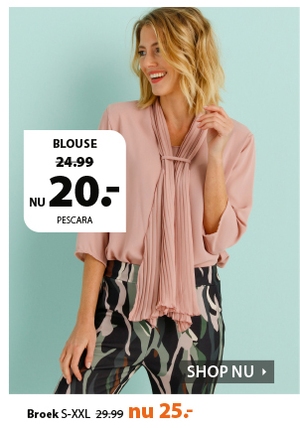 Damesblouse met sjaal nu 20 euro