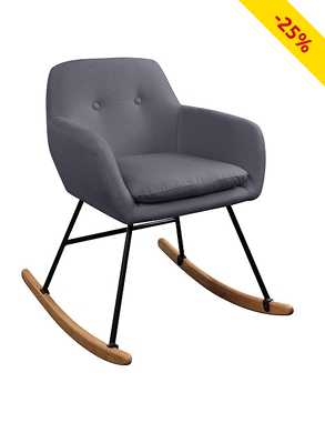 Schaukelstuhl in Grau