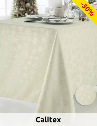 Calitex Tischdecke «Danjou», 150 x 350 cm, elfenbein
