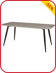 Tisch «Ester», 180 x 90 cm, grau