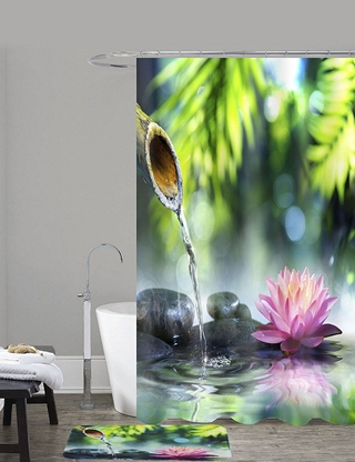 Duschvorhang «Lotus», 180 x 180 cm