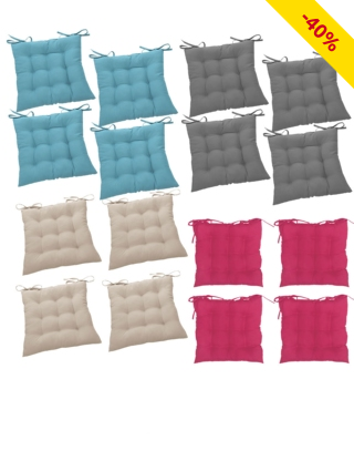 Stuhlkissen «Sara», 4 Stück, creme