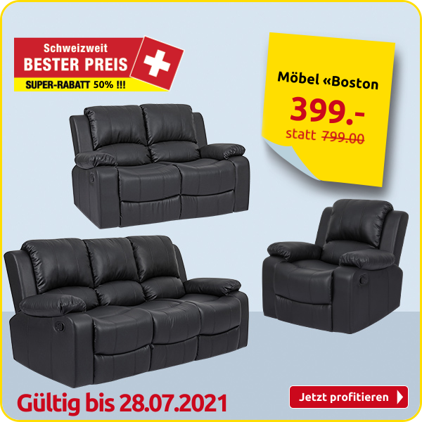 Relax-Sofa «Boston, 2-Sitzer