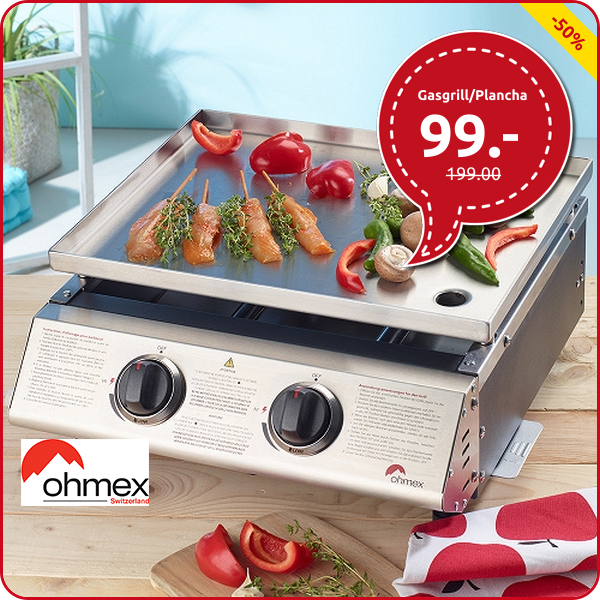 Gasgrill/Plancha Ohmex 2020