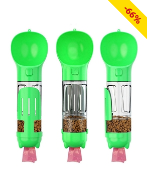 Trinkflasche für Hunde «Pet Bottle», 4-in-1