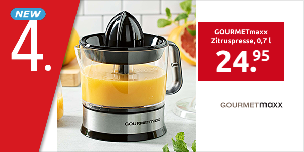 GOURMETmaxx Zitruspresse, 0,7 l
