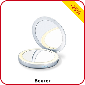 Kosmetikspiegel mit Power Bank