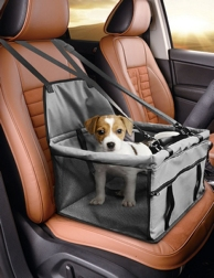 Auto-Sicherheitskorb Hund, grau