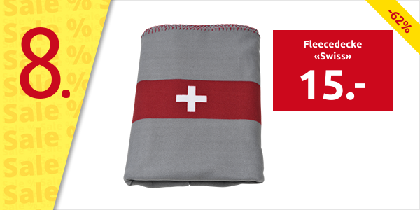 Fleecedecke «Swiss», 152 x 203 cm