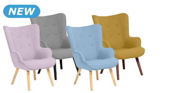 Sessel «Zaven», B 80 cm, blau