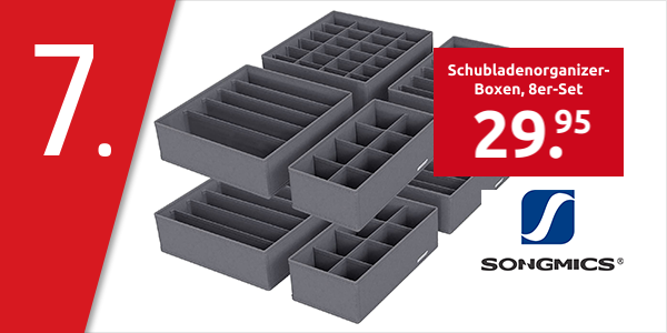 SONGMICS Schubladenorganizer-Boxen, 8er-Set