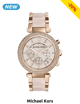 MICHAEL KORS Damenuhr, mit Datumsanzeige, roségoldfarben