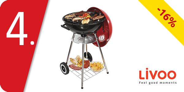 Livoo Grill Holzkohle-Grill, 41 cm