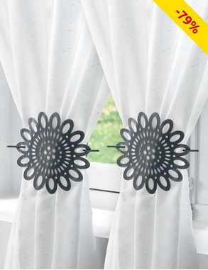 Raffhalter «Blume», 2 Stück