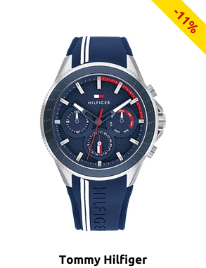 TOMMY HILFIGER Herrenuhr «Aiden», blau