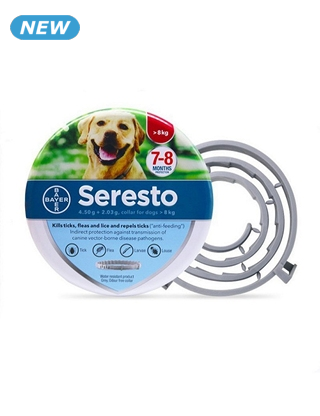 Hundehalsband Floh- und Zeckenschutz, 8 kg und mehr