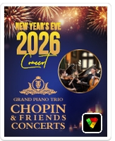 Grand Piano Trio Chopin & Friends Concert on New Year's Eve