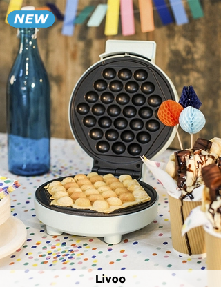 Livoo Bubble Waffeleisen «DOP233», antihaftbeschichtet