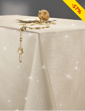 Tischdecke «Silk», elfenbein