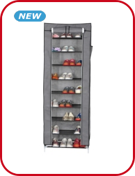 Schuhschrank, schwarz