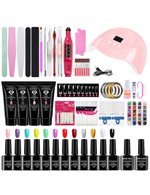 Nail Art Set «Nail UV kit», 78-teiliges Zubehör, mit UV-Lampe