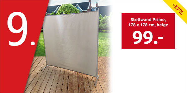 Stellwand Prime 178 x 178 cm, beige