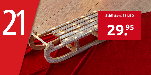 Schlitten, 25 LED