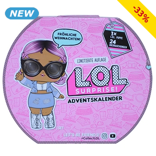 Adventskalender «L.O.L», 1 Puppe und 24 Accessoires
