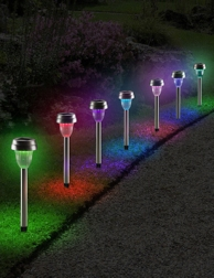 Solarlampen LED «Multicolor», 10 Stück
