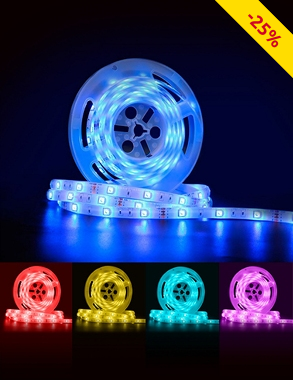 LED-Band-Set, 5 m, für drinnen und draussen
