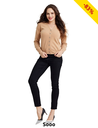 Strickjacke «Amore», cognac