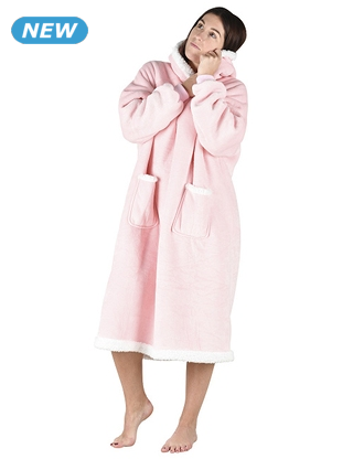 Oversize-Pullover, rosa