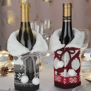 Flaschenüberzug «Santa», 2er-Set, 19 x 18  cm