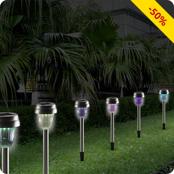 Solarlampen «Multicolor», 10 Stück Solarlampen «Multicolor», 10 Stück