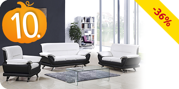 3er-Set «Luxury», 2 Sofas und 1 Sessel