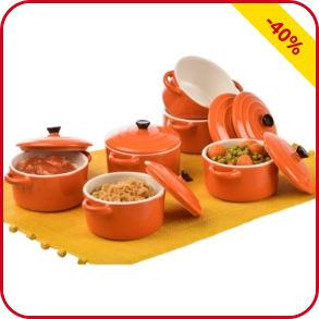 Mini-Bräter-Set, 6-teilig