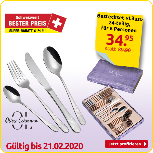 Besteckset «Lilas», 24-teilig, für 6 Personen