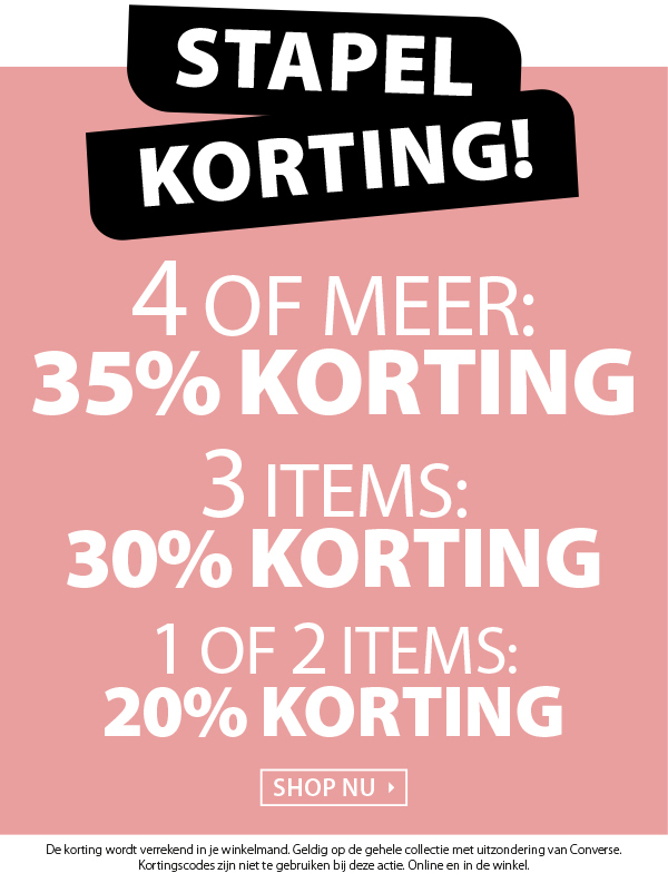 STAPELKORTING! Bij terStal stapelt de korting zich op!