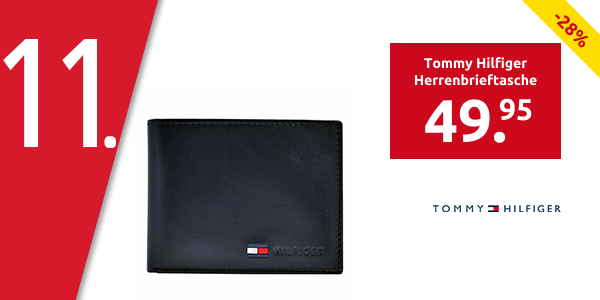 Tommy Hilfiger Herrenbrieftasche, schwarz