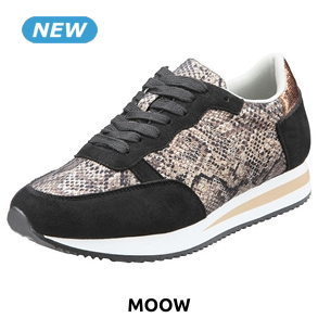 Moow Damen-Sneakers, schwarz