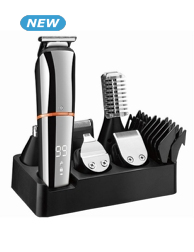 Haarschneider 10-in-1 mit 12 Accessoires und Halterung