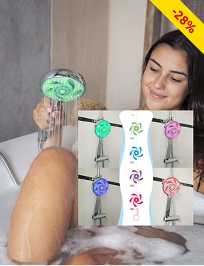 Duschkopf «Hydrao», wassersparend, ohne Batterie, mit Timer