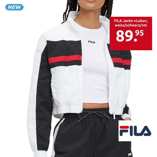 FILA Jacke «Lubu», weiss/schwarz/rot