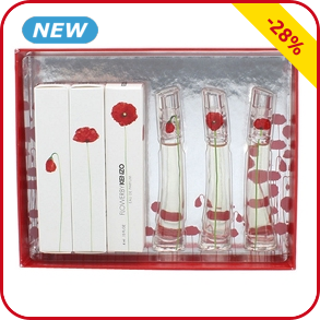 Kenzo Set mit 3 Eaux de Parfum «Flower by Kenzo», für SIE, 3 x 4 ml