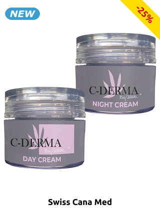 Swiss Canna Med 2er-Creme-Set mit CBD «C-Derma», Tages- und Nachtcreme, 50 ml
