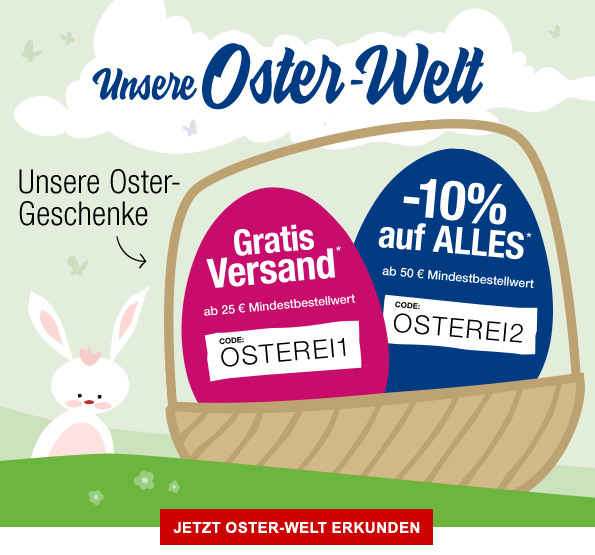 Unsere Oster Welt - Unsere Oster-Geschenke | Gratis Versand | -10% auf ALLES