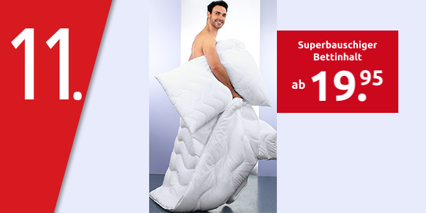 Superbauschiger Bettinhalt mit Mikrofaser-Bezug