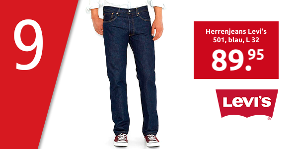 Herrenjeans Levi's 501, blau, L 32